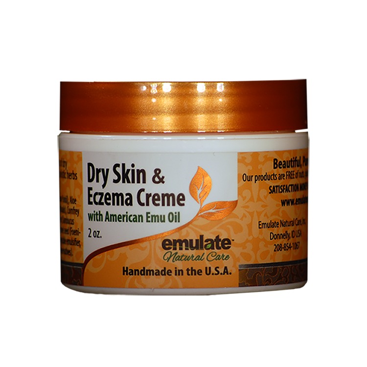 Dry Skin & Eczema Creme with Emu Oil emulate Natural Care 2 oz Cream