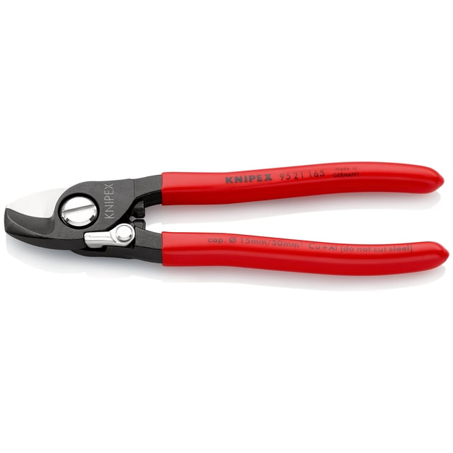 KNIPEX 95 21 165 SB Tijeras cortacables con muelle de apertura 165 mm