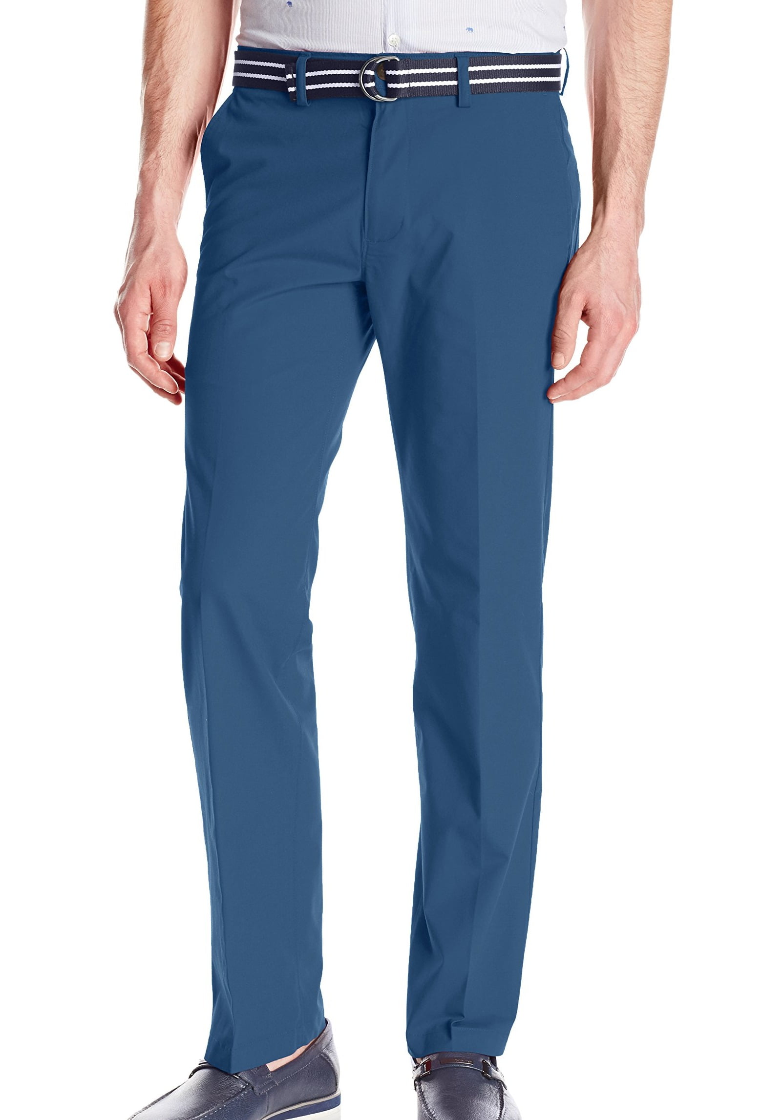 Haggar NEW Blue Teal Mens Size 40x29 StraightFit Flat Front Pants
