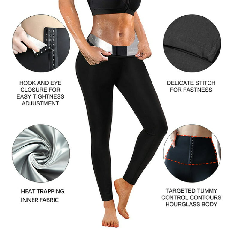 Womens Waist Trainer Sweat Sauna Yoga Pants Tummy Control Leggings Body  Shaper