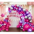 thumbnail image 5 of Hot Pink Purple Balloons Garland Arch Kit-143Pcs Metallic Purple Hot Pink Balloon for Baby Shower Birthday New Years Graduation Wedding Anniversary Retirement, 5 of 13