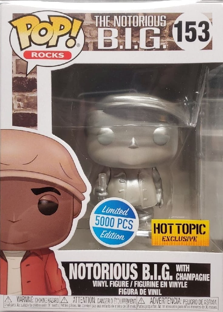 Funko Pop Notorious BIG With Champagne 153 Special Ediction 