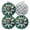 Black3477, variant on 4 PCS Pot Holders for Kitchen,Potholders Sets with Hook for Oven,Cooking,Baking,Tropical Inspired Pattern Of Passion Wild Flower And Tropical Plant