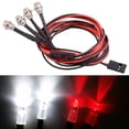 thumbnail image 3 of RC car 4 led lámpara delantera parachoques lámpara Set para Axial SCX24 90081 camiones Crawler DIY Accs, 3 of 9