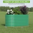 thumbnail image 3 of Galvanized Steel Oval Garden Bed, Tool-Free Assembly, Open-Bottom Planter Box with Deep Root Space for Vegetables, Flowers & Herbs, 3 of 6