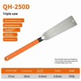 thumbnail image 1 of Wholesale Japanese-Style Double-Sided Hand Saw for Woodworking, 250D SK-5 Steel Frame Triple Teeth Design, Efficient Precision Cutting Tool for Professionals & Beginners, Portable Hardware Carpentry, 1 of 6