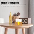 thumbnail image 5 of Bamboo Napkin Holder Flat Napkin Holder Wood Beverage Napkin Tray Decorative Napkin Tissue Dispenser Farmhouse Square Organizer Box for Party Dining Table Kitchen, 5 of 9
