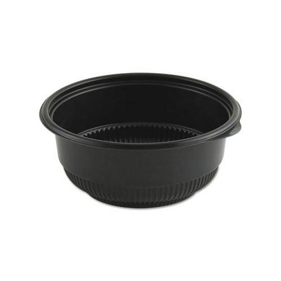 MicroRaves Incredi-Bowl Base 16 oz, 5.75" Diameter x 2.43"h, Black, 250/Carton