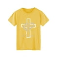 thumbnail image 4 of XCHQRTI Christian Shirts for Women Plus Size Tshirts Cross Faith Shirt Short Sleeve Oversized Graphic Tee, 4 of 10