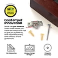 thumbnail image 6 of PicGenie 70-Piece Patented Zinc Picture Hanging Kit, Eco Pak, Hangs 8 Wooden Frames Up to 75 lbs, No Measuring Needed, Wall Picture Hangers with Tackle Box, Drywall Anchors, and Hardware, 6 of 7