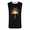 thumbnail image 4 of Byworldtasic Men's Sleeveless Tank Mens Casual Summer Beach Vacation Hawaiian Graphic Tank Tops Muscle Gym Palm Tree Sleeveless Tee Shirts, 4 of 5