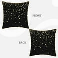 thumbnail image 3 of Xecao Star Silver Glitter Print Soft Velvet Decorative Throw Pillow Covers, Square Cushion Cases for Bed, Sofa, Living Room, Car, and Indoor Outdoor Use-20"x20", 3 of 8