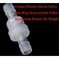 thumbnail image 5 of 12mm Plastic CLEAR Check Valve Way Non-return Valve Aquarium Water Air Diaph, 5 of 5