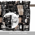 thumbnail image 6 of Coffee Cup Valance Curtain Coffee Beans Window Valances Rod Pocket Short Curtains Window Treatments for Kitchen Bedroom Bathroom Laundry 60" x 18", 6 of 9