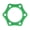 Green, variant on Hexagonal Microphone Ring - Anti-Roll & Slip, Shock-Absorbing Rubber Mic Accessory for Standard Handheld & Wireless Mics