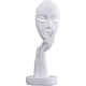 thumbnail image 1 of Estatuas de cara de mujer modernas y simples, figura de escultura de señora pensadora, talla de resina para decoración de dormitorio de oficina en casa (negro) Xemadio CZJJ-ZH71-6, 1 of 7