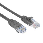 MIYAKO USA Ethernet Patch Cable (25 Feet) - Supports Cat6 / Cat5e / Cat5 Standards, 550MHz, 10Gbps - RJ45 Computer Networking 4 Pair Cord Gray (23-N001-25GY)
