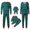#04-Green, variant on Family Christmas Pajamas Matching Sets Long Sleeve Christmas Script Print Sleepwear Sets Button Down Loungewear Set Party Holiday Pjs Sets