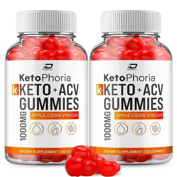 Ketophoria Keto ACV Gummies Supplement – Keto phoria ACV Gummy Apple Cider Vinegar 1000MG, 2 Pack, 120 Gummies