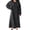 Gray, variant on Womens Warm Nightgowns Oversized Fleece Long Sleeve Winter Lounge Dress Night Gowns