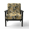 thumbnail image 4 of Designart "Soft Colors Botanicals Pattern" Upholstered Modern & Contemporary Accent Chair and Abstract Arm Chair - Multiple Color & Pattern, 4 of 7