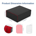thumbnail image 4 of Card Deck Case for Trading Cards 1800+, Card Storage Box, Magnetic Closure Storage Box Game Cards Box Black+Red, 4 of 7