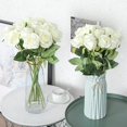 thumbnail image 3 of Morttic 12PCS Artificial Silk Flowers Realistic Roses, Bouquet Long Stem for Home Wedding Party Decoration (White), 3 of 6
