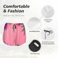 thumbnail image 4 of Gaeub Summer Fruits And Sunglasses Print Women's Athletic Shorts,High Waisted Running Shorts,Pocket Sporty Short,Gym Elastic Workout Shorts-X-Large, 4 of 7