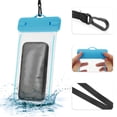 thumbnail image 3 of Unique Bargains 2 Pcs Luminous Mobile Waterproof Bag Sky Blue Universal Waterproof Case Compatible for Phone 4.92"x9.65", 3 of 6