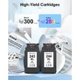 thumbnail image 3 of Cartuchos de tinta TECKKIN PG-243XL/CL-244XL para impresora Canon, 3 of 7