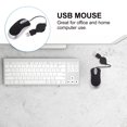 thumbnail image 2 of EeaseMX Creativo USB por cable Mini Telescópico Ratón computadora portátil Mouse Ratón portátil (Negro), 2 of 7