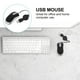 thumbnail image 2 of EeaseMX Creativo USB por cable Mini Telescópico Ratón computadora portátil Mouse Ratón portátil (Negro), 2 of 7