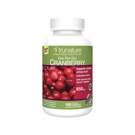 trunature Cranberry 650 mg., 140 Vegetarian Capsules