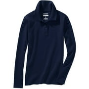 School Uniform Girls Long Sleeve Polo with Scotchgard Stain Resistant Treatment