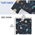 thumbnail image 7 of GZHJMY Space Rocket Cloth Napkins Set of 4, Reusable Washable Polyester Dinner Napkins for Family, Restaurant, Wedding, Party Decor 20 x 20 Inch, 7 of 7