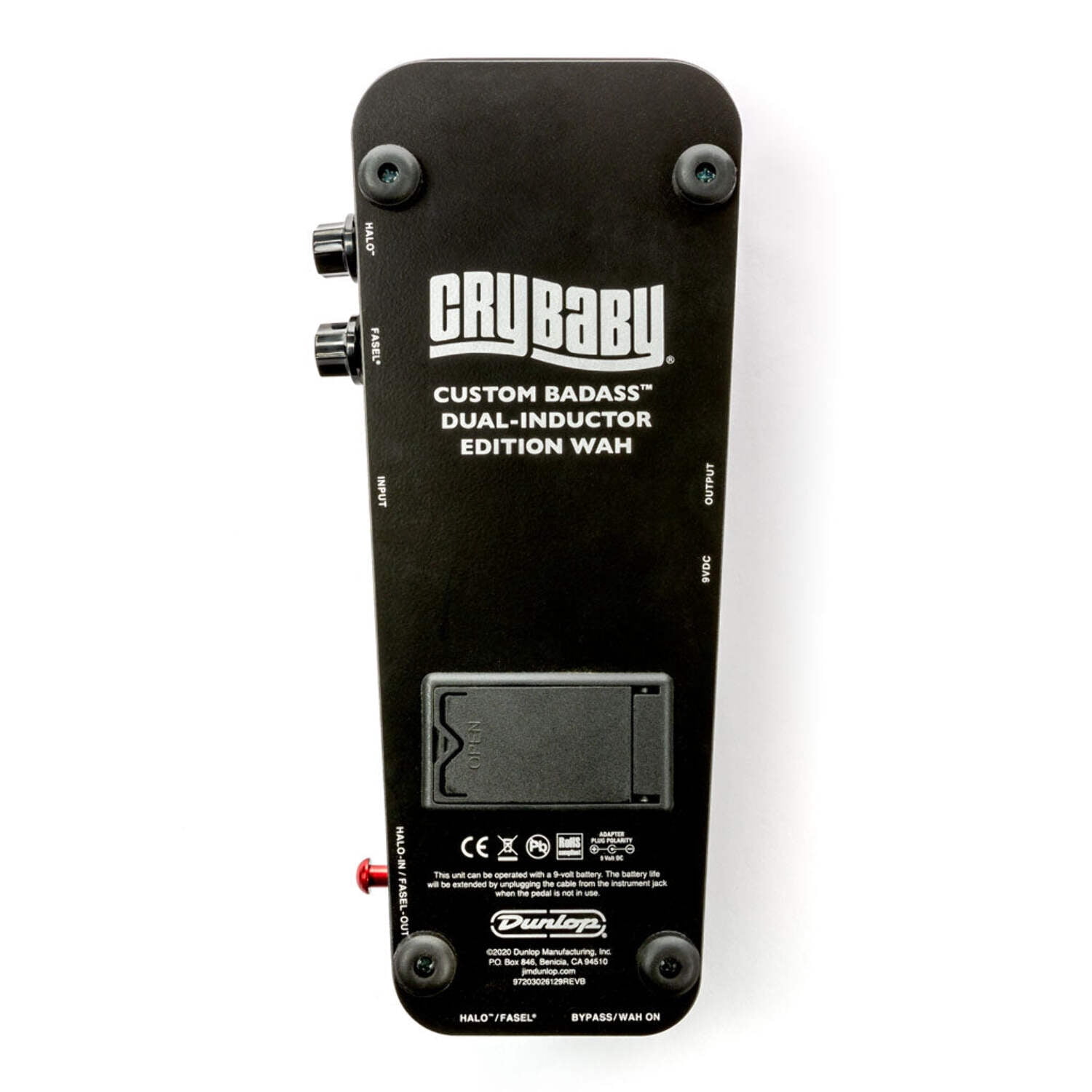 Dunlop GCB65 Cry Baby Custom Badass Dual-Inductor Edition Wah Pedal Black