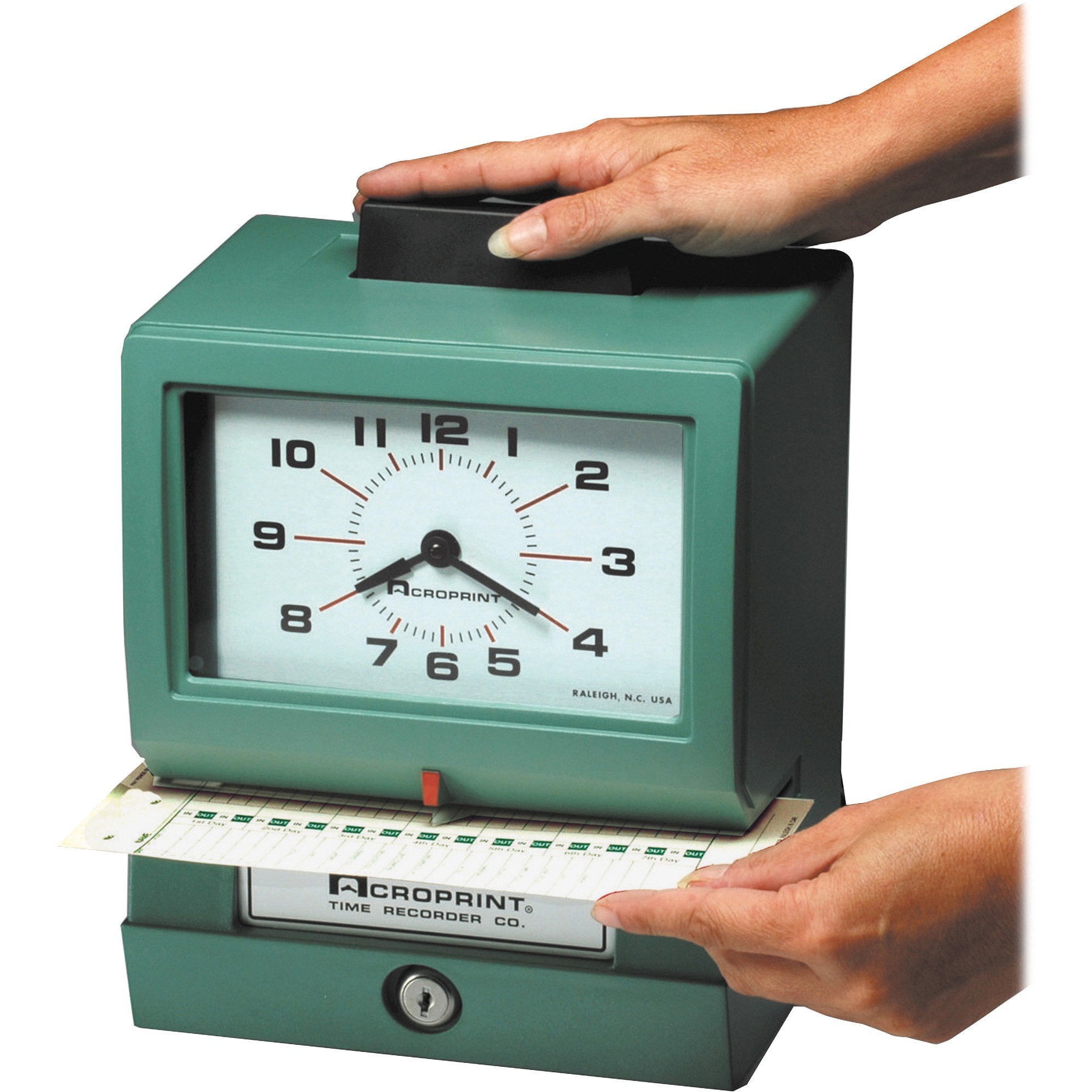 Acroprint ACP011070400 Manual Heavy duty Time Clock 1 Each Green Acroprint ACP011070400 Manual Heavy duty Time Clock 1 Each Green