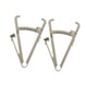 thumbnail image 4 of 2 unidades de calibrador de grasa corporal, dispositivo de medición de pliegues cutáneos para fitness, forma de Y, preciso Escala única blanca, 4 of 9