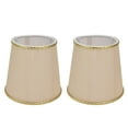 thumbnail image 2 of Pantallas De Lámpara Para Lámparas De Mesa, Pantalla De Bombilla E14, 2 Piezas, Tela Beige Dorado Para Pasillo, 2 of 7