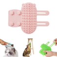thumbnail image 1 of Cepillo antipicazón para mascotas, cepillo de masaje para perros y gatos, nuevo artefacto de silicona para hacer cosquillas a las mascotas con 63 dientes de peine de cabeza redonda, herramienta para l, 1 of 7