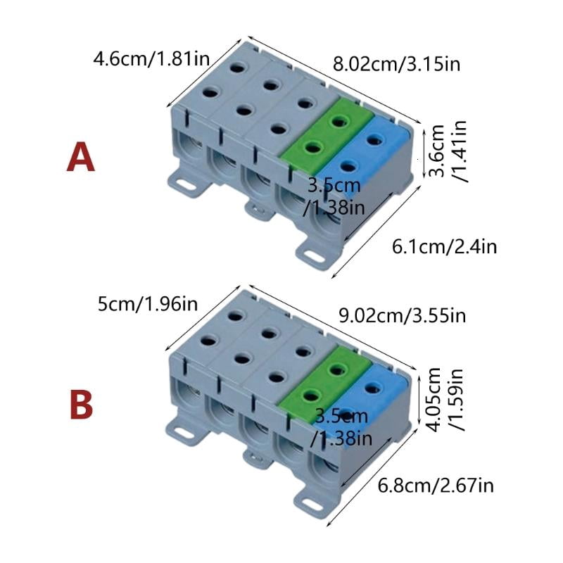 CEORPER Aluminum Distribution Guide Rail Type Junction Box Easy to Installation