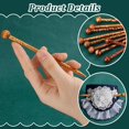 thumbnail image 4 of PH 24pcs Vintage Wood Hair Pin 12 Styles Retro Hair Sticks 5" Printed Wood Hairpin Chopsticks Long Hair Fork for Hair Bun Holders Bun Cover Thick Curly Hair Quick Easy Hair Styling Brown, 4 of 6