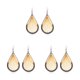 thumbnail image 2 of Pendientes de Gota de Agua Sonducket 2 uds. Moda Simple para Mujer Colorido, 2 of 6