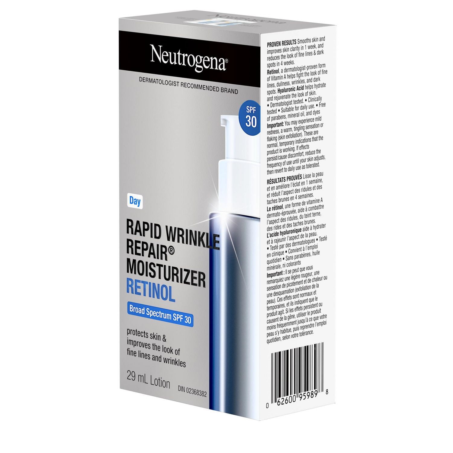 Neutrogena Anti Aging Retinol Face Cream SPF 30, Rapid Wrinkle Repair, 29mL, 29 mL