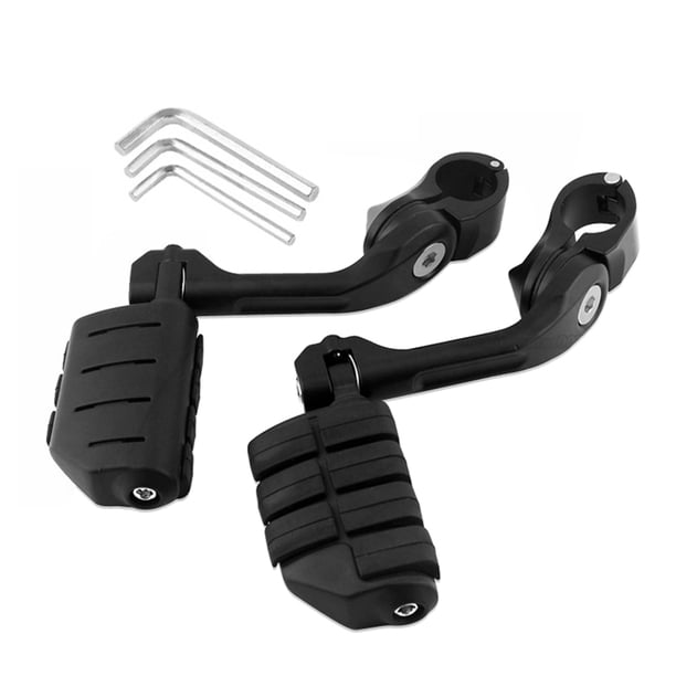 Scienceny 1 par de reposapiés ajustables para pedales de motocicleta, reposapiés de aleación de aluminio Vehículos, repuestos y accesorios Mis Negro Scienceny VI002320-01