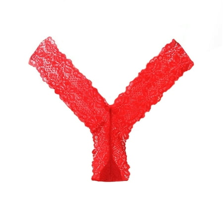

Women Lace Low Waist Seamless Knickers Lingerie Briefs Underwear red