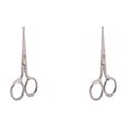 thumbnail image 3 of Maoww Ciseaux à Sourcils Droits de 9,2 cm Protection en Acier Inoxydable Ciseaux Multi-Usages pour Barbe Sourcils Type 2 Type 2 2Set, 3 of 6