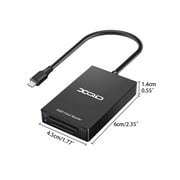 ziyahihome USB 3.0 No-driver Card Reader Dual Slot SD Card Viewer Hub Adapter Accessories CR312C