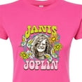 thumbnail image 3 of Janis Joplin - Butterfly And Flowers - Juniors Fitted Graphic T-Shirt, 3 of 5
