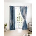 thumbnail image 3 of Blue Grey Blackout Curtains for Bedroom/Living Room, Thermal Insulated Kitchen Curtains, Oil Painting Modern Abstract Grommet Darkening Window Treatment Drapes 42"x84"x2, 3 of 8